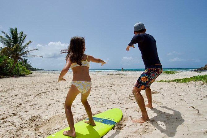 Surf lessons 1h30 (4-6 people) Kokoplaj Surf camp Guadeloupe school - Key Points
