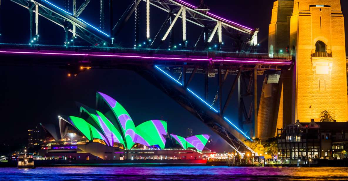Sydney: Bring Your Own Drinks Vivid Harbour Cruise - Key Points