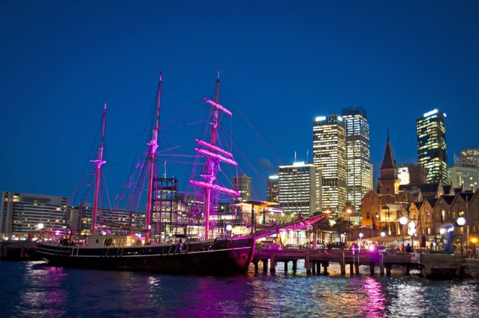 Sydney Harbour: Tall Ship Vivid Dinner Cruise - Frequently Asked Questions