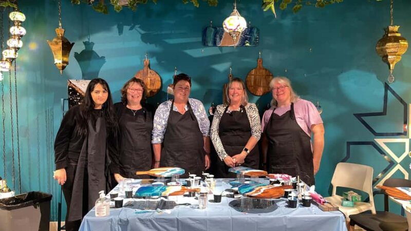 Sydney: Resin Art Classes - Cheeseboards & Coasters - FAQ About Sydney’s Resin Art Class