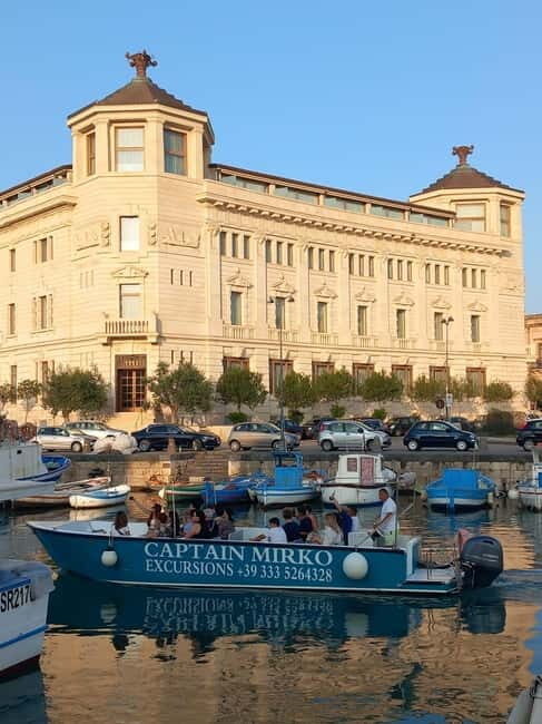 Syracuse: Ortigia Island Boat Tour with Captain Mirko - Key Points