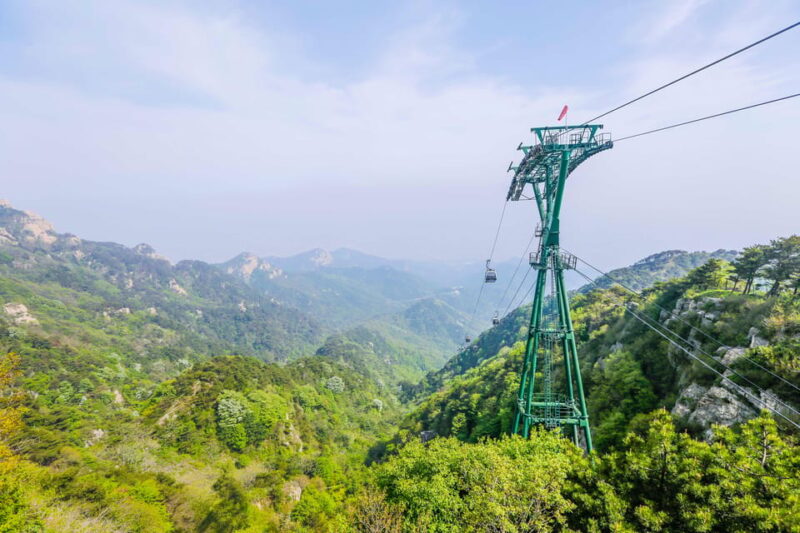 Taian: Private Mount Tai Tour With Lunch and Cable Car Ride - Panoramic Cable Car Ride