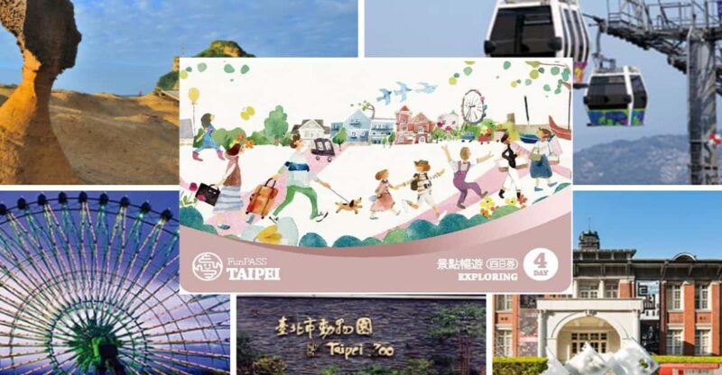 Taipei: 30 Attractions & Transport Card Fun Pass - Included Attractions