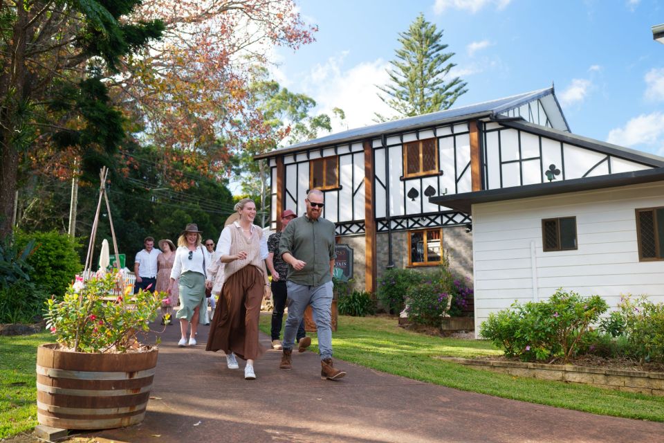 Tamborine Mountain: Wine Tasting Tour With 2-Course Lunch - Inclusions and Pickup Information