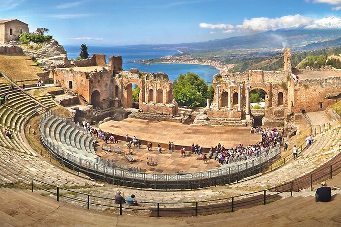 Taormina and Etna Volcano Lunch&Winetasting From Messina or Catania Port Shorexc - Visiting Taormina