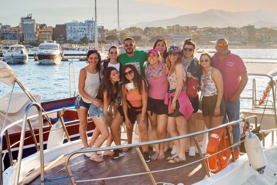 Taormina Giardini Naxos: Boat Tour With Aperitif & Snorkeling - Key Points