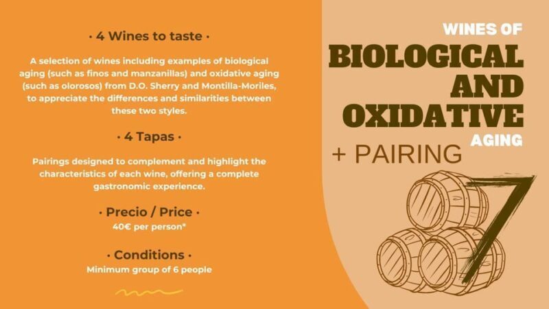 Tasting: "Biological and Oxidative Aging Wines" + Pairing - FAQs