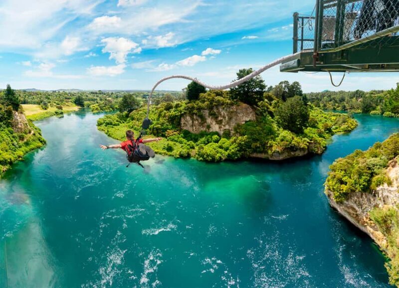 Taup: AJ Hackett Taup Bungy - NZ's Highest Water Touch! - Key Points