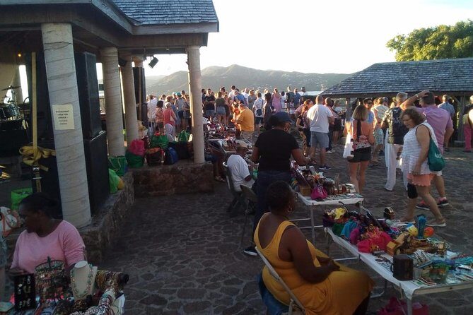 Taxi to Shirley heights lookout Sunday social package - Key Points