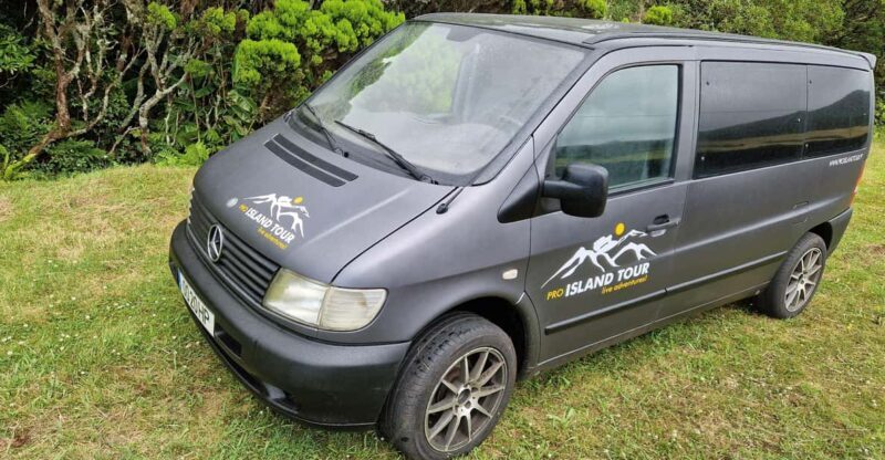 Terceira Island: Full Day Van Tour with Traditional Lunch - Transportation and Group Size