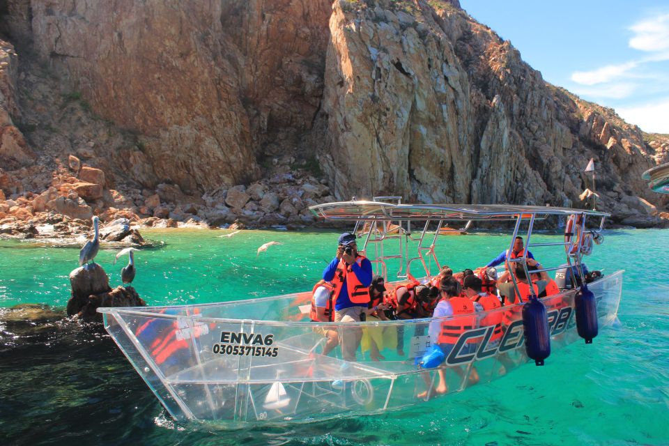 The Arch of Cabo San Lucas & Pelican Rock Cabo San Lucas Crystal Boat Tour - Tour Inclusions