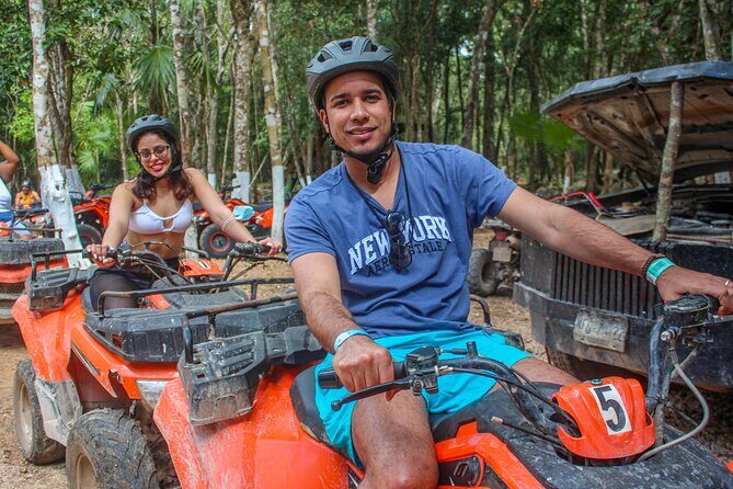 The best adrenaline day Atvs shared, ziplines and cenote Playa del Carmen - Key Points