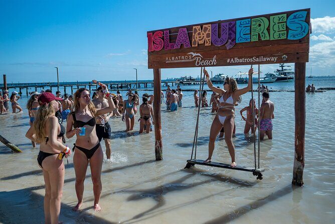 The Best Catamaran tour to Isla Mujeres with Open Bar and Lunch - Key Points