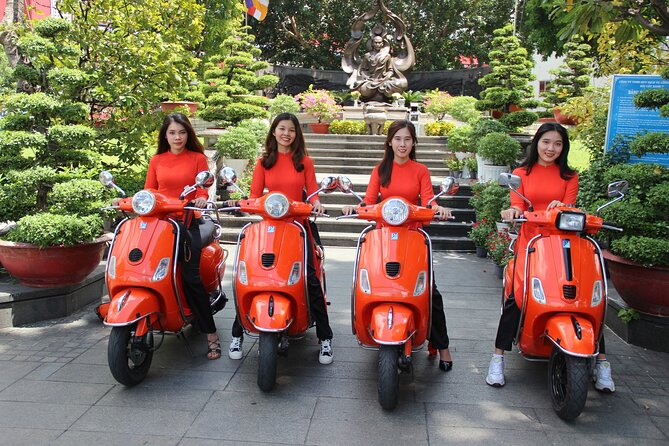 The Insiders Saigon With Female Ao Dai Riders Vespa 4,5 Hours - Flexible Pickup Options