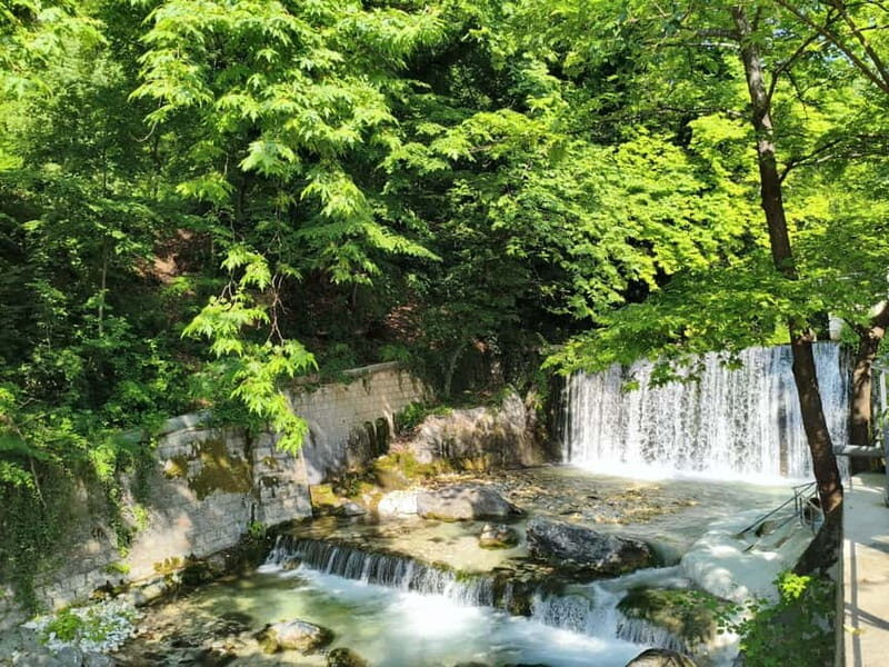 Thessaloniki: Pozar Thermal Baths & Edessa Waterfalls Trip - Key Points