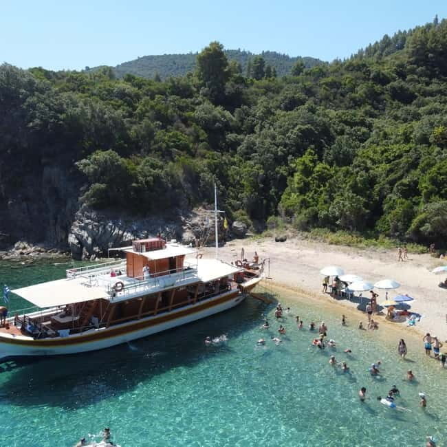 Thessaloniki: Sarti Cruise with 3 Swim Stops and Lunch - Key Points