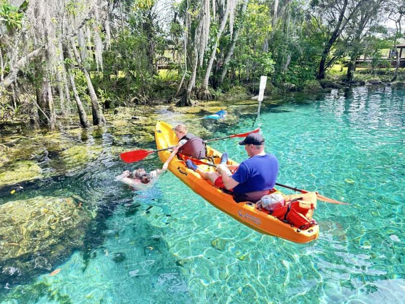 Three Sisters Clear Kayak and Snorkeling Manatee Tour - Key Points