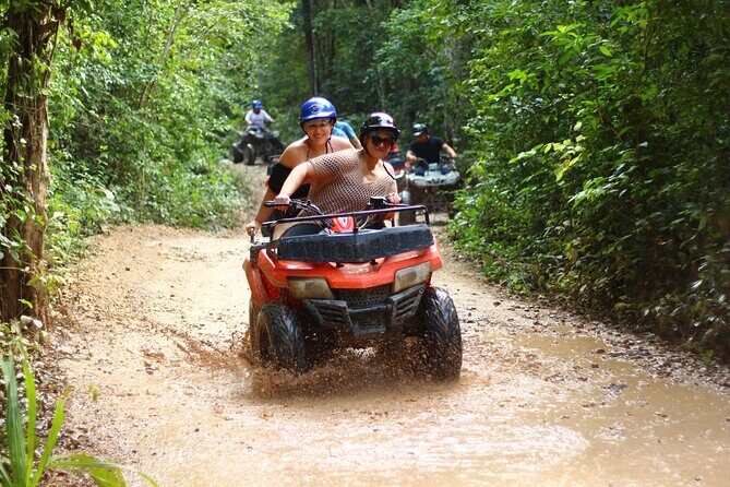 Thrills in Tulum's Jungle: Rappel, Ziplines, ATVs, Cenote & more - Off-Roading on an ATV Through the Jungle