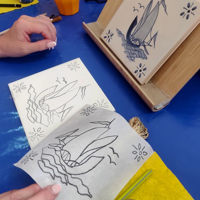 Tile Painting Workshop in the Algarve - Meet the Artist