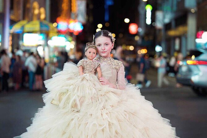 Times Square VIP Photoshoot on the Iconic Red Stairs - A Closer Look at the Times Square VIP Photoshoot