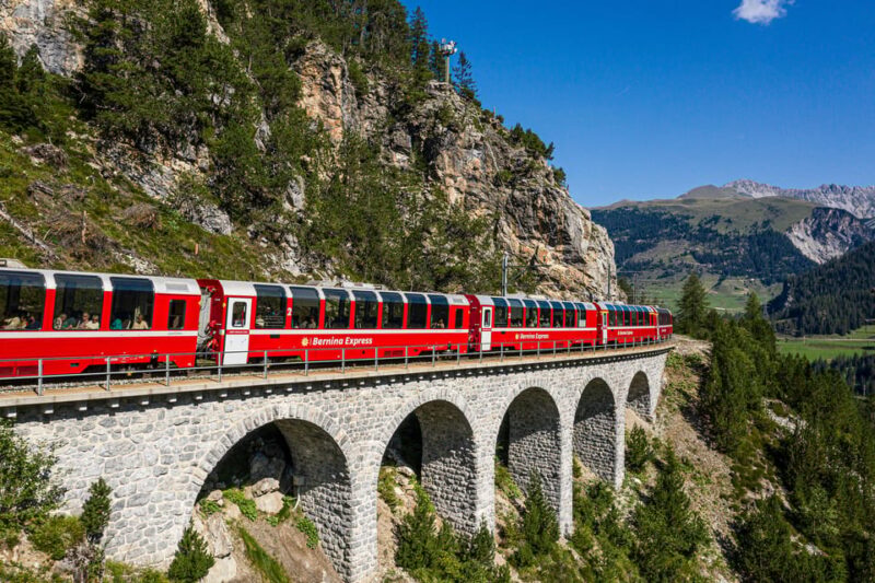 Tirano: Bernina Express One-Way Train Ticket To/From Chur - Departure and Arrival Times