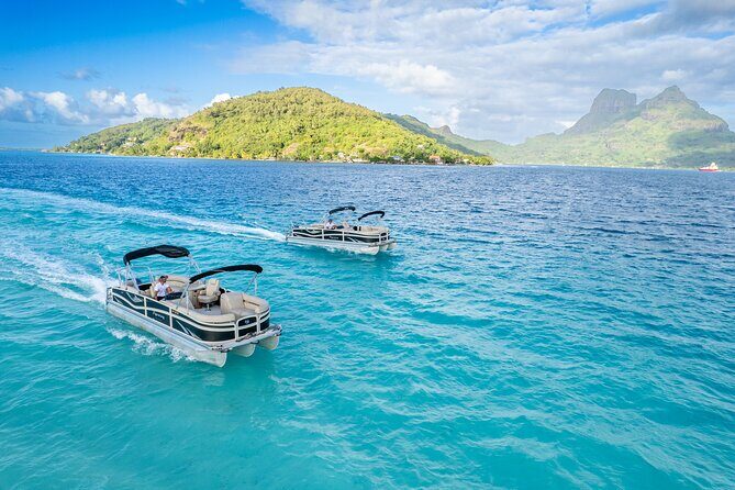 Toa Boat Bora Bora Private Lagoon tour On Majestic Pontoon Boat - The Sum Up