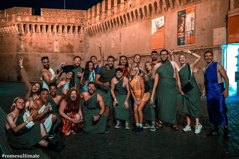 Toga Pub Crawl With Open-Bar Party in Rome - Key Points