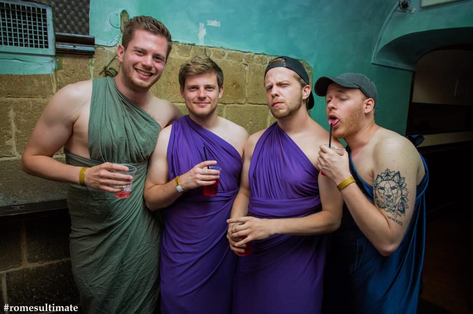 Toga Pub Crawl With Open-Bar Party in Rome - Inclusions and Exclusions