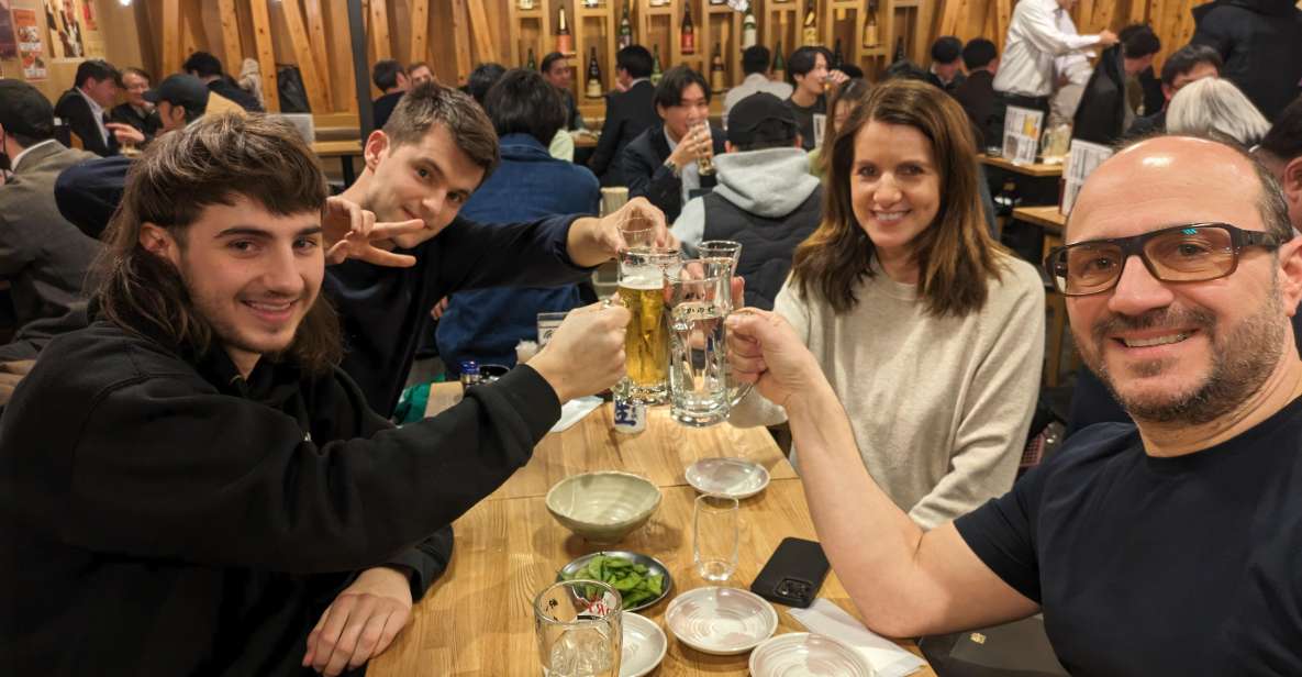 Tokyo Japanese Food Hopping Tour in Ueno Ameyoko at Night - Key Points