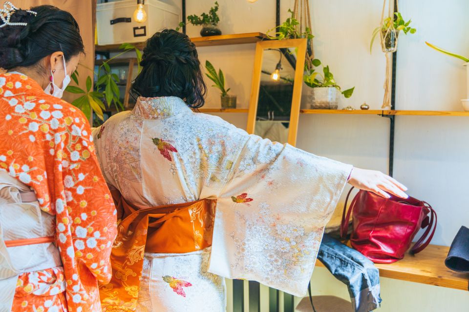 Tokyo: Kimono Dressing, Walking, and Photography Session - Authentic Silk Kimono Selection