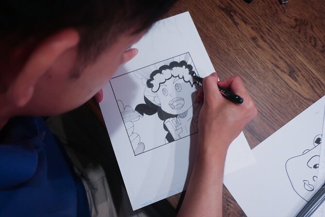 Tokyo Manga Drawing Lesson Guided by Pro - No Skills Required - Small Group Learning Experience