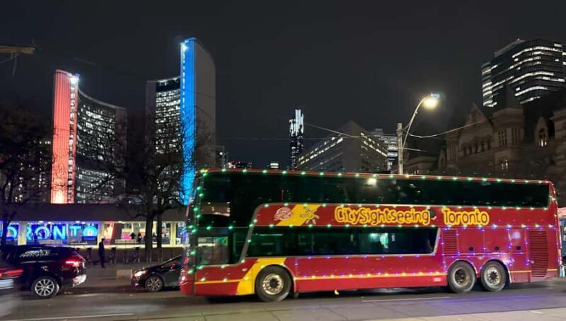 Toronto: Guided City Sightseeing Festive Lights Bus Tour - A Close Look at the Festive Bus Tour