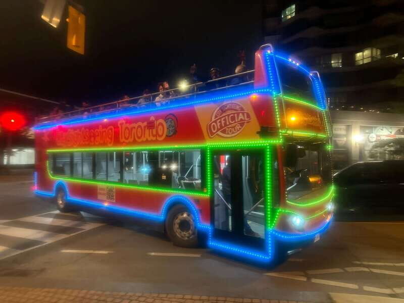 Toronto: Night Sightseeing Tour on a Double-Decker Bus - Key Points