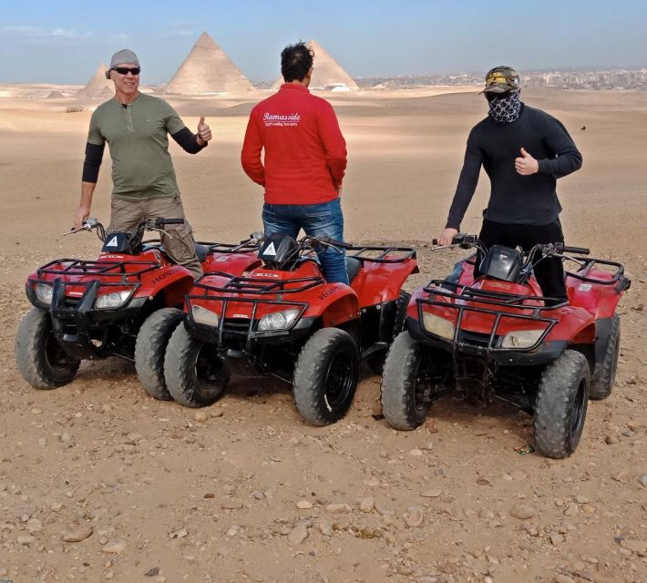 Tour Giza Pyramids, Sphinx With Camel Ride and Quad - Itinerary Highlights