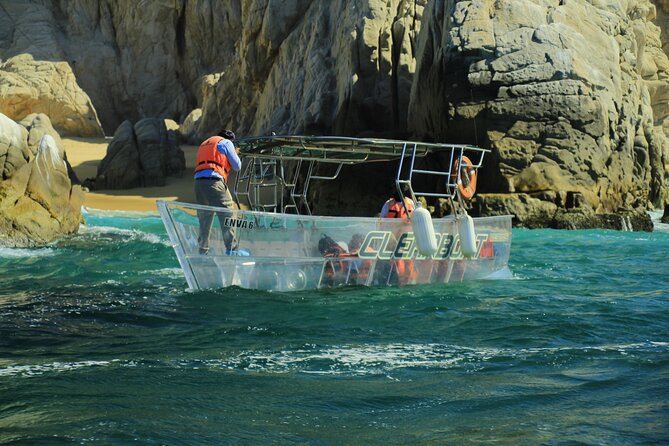 Tour to the Arch the Bay in the Only Clear Boat Optional Pickup! - Lifejackets and Certified Guides
