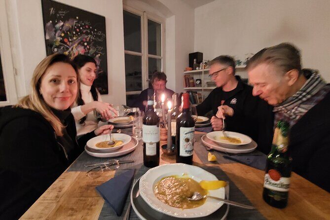 Traditional German Dinner with Live Sax Performance in Berlin - A Cozy Night of German Food and Saxophone Music in Berlin
