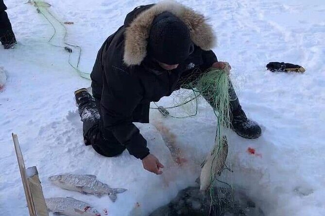Traditional Ice Fishing with Net Pull and Lunch - Key Points