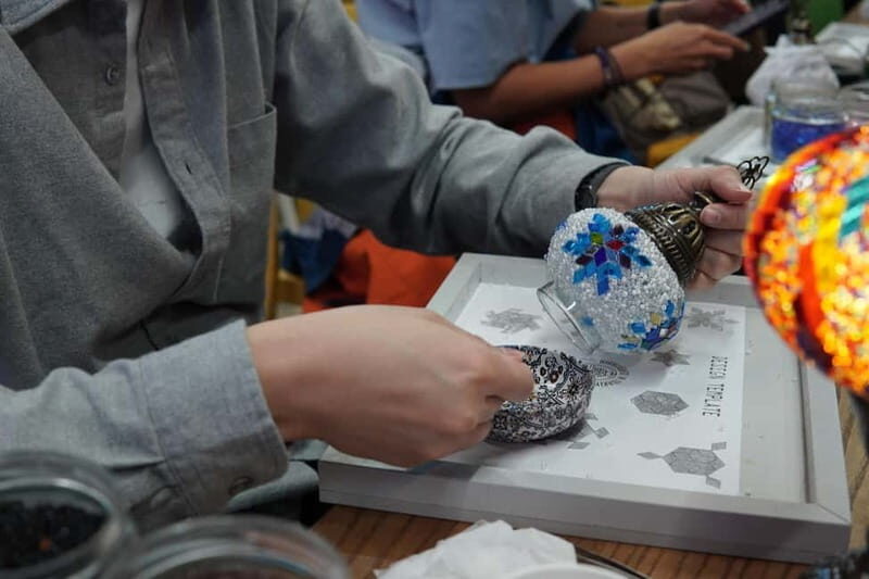 Traditional Mosaic Lamp & Candle Holder Workshop in Antalya - An Introduction to the Antalya Mosaic Workshop