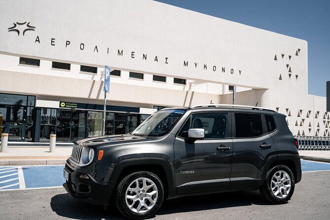 Transfer services everywhere in Mykonos with Jeep Renegade - Key Points