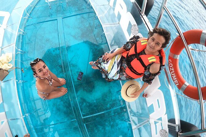 Transparent Boat Ride Around Cozumel Island + Snorkel - Who Will Love This Experience
