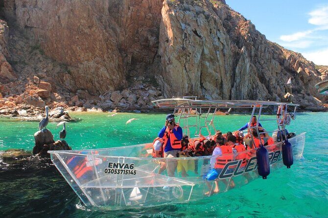 Transparent Boat Tour Cabo San Lucas Arch and Playa del Amor - Key Points