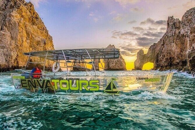 Transparent Boat Tour Cabo San Lucas Arch and Playa del Amor - Playa del Amor and Rock Formations