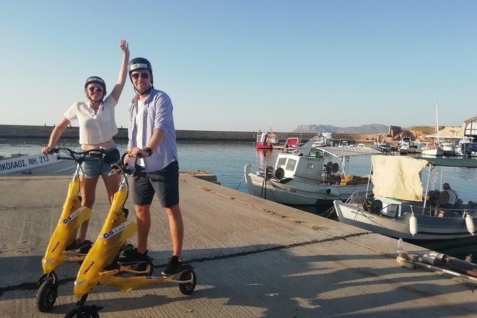 Trikke and Discover Cretan Art From Chania - Riding the Trikke Electric Scooter