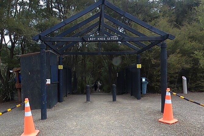TRIPLE DEAL Wai-O-Tapu, Redwood Forest & Blue Springs Ex Auckland - Watching Lady Knox Geyser Erupt