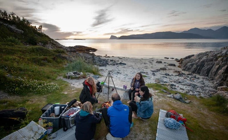 Tromsø: Midnight Sun with Campfire in the wilderness - Key Points  