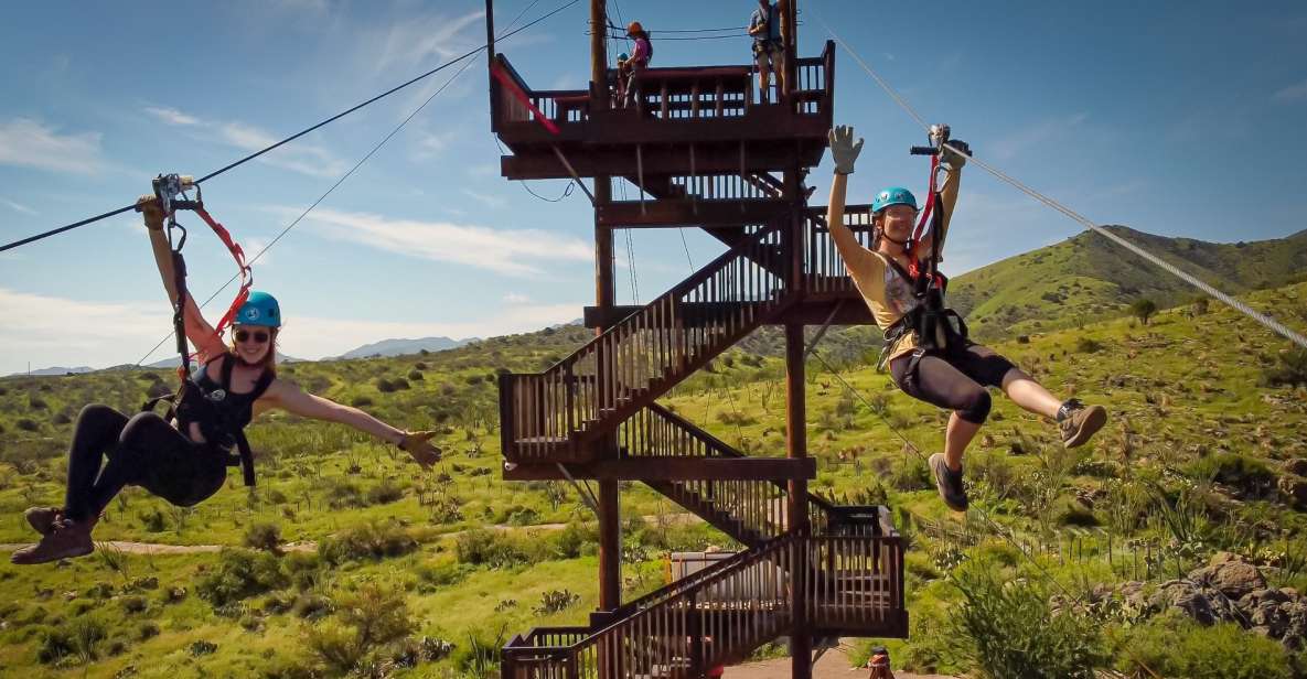 Tucson: 5-Line Zipline Course in the Sonoran Desert - Duration and Group Size