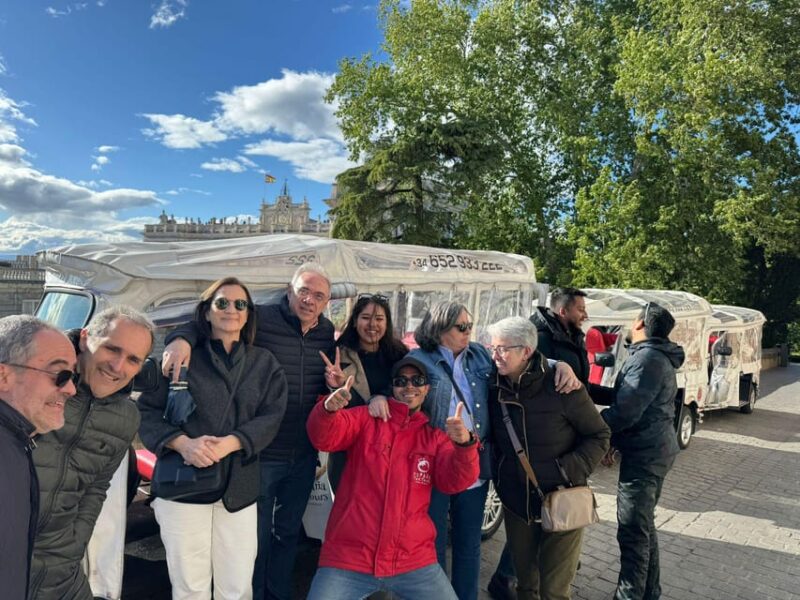 Tuk Tuk Tour With Wine Test in Madrid - Accessibility and Language Support
