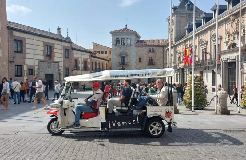 Tuk Tuk Tour With Wine Test in Madrid - Enjoying Spanish Wine During the Tour
