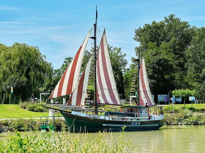 Tulln: "Rainy Day" up close Hundertwasser's floating work of art - An Intimate Encounter with a Waterborne Masterpiece