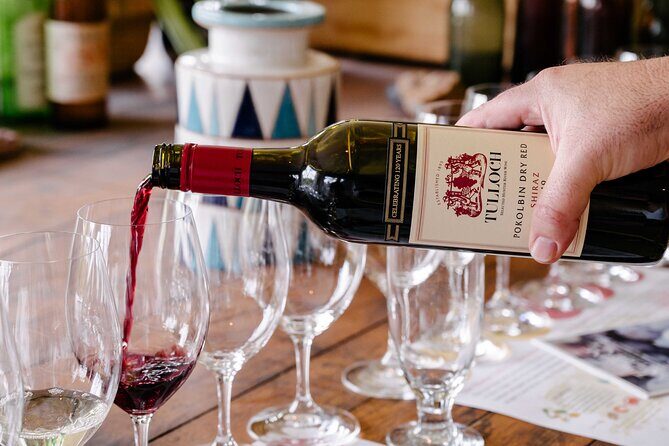 Tulloch Wines- Tasting of 6 Pokolbin Dry Red Shiraz Vintages with Charcuterie - Key Points